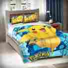 205376 Pokemon Officially Licensed Bed Comforter And Sham Set Pikachu Twin Full 087918205376