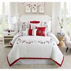 20768q Elight Home New Calla Embroidered Comforter Set Piece 814791022987 20768q Elight Home New Calla Embroidered Comforter Set Piece 814791022987