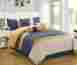 20847-blue Piece Teal Blue Wheat Comforter King Linen 7 Set New Bedding Queen Cal.king Size Bed