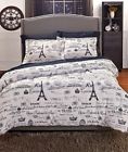 2190312 Afoyft King Vintage Paris French Eiffel Tower Comforter Pillow Sham