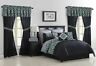 22971904cc-jad-dir Alcove Flocked Medallion Comforter Set Piece Jade Size 800014161755