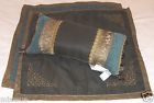 2ao-502c0-0645 22x11 Zarina Croscill New 2ea Euro Pillow Shams 26x26 1ea Boudoir 083013178904