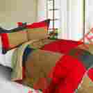 29259318 Patchwork Blancho Bedding 3 Pc King Comforter Quilted Down Alternative Revisable