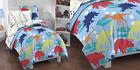 47225015181 2d742301mu Dream Factory Dinosaur Prints Boys Comforter Set Twin