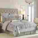 2j0003p01266 Croscill 4035 Luxembourg Gray 4pc Jacquard Comforter Set Bedding Queen Bhfo 083013337073