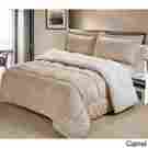 108267-83698 3-piece Unbranded Comforter Set Ultra Mink Faux-fur And Sherpa Full Size Camel 0723169483698