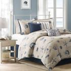 3056890 Madison Park King Size Comforter Set Blue Coastal 666703056890