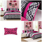3057989 Mi Zone King Size Girls Pink Black Comforter 0666703057989