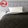 313047292230 Amazon Basics Reversible Microfiber Comforter Blanket Xl Black