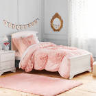 33645 Bhg Ruffled Flowers Comforter Set Pink Shabby Chic 749511343526