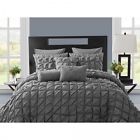 34710 Vcny Grey Comforter Set King