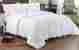 3700-full-white Weblinensinc Comforter Sets 3 Reversible Solid Emboss Striped Set Oversized And