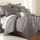 38eejcmg-jul-kg Set Comforter Julianne Overseas 8-piece King Gray Amrapur