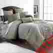 38embcfb-myg-kg Pct Home Collection 8 Piece Ruffled Comforter Set King Gray 645470119298