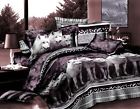 3d-cf-wolf-08-k Bednlinens Piece Set Mountain Wolves Soft Comforter King