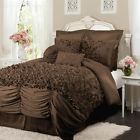 C07396p13 4-pc Comforter Lucia 1644031 Id Set Chocolate Queen