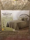 400950849818 Home Classics Cotton Bedspread Mary Mushroom Beige Machine