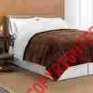 4119099 Cuddl Duds Cozy Soft Faux-mink Down-alternative Reversible Comforter King-brown