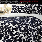 421935wr0504 Highgate Manor Reversible Sherpa Fur Comforter Set Rich Scroll Design King Mfsp 179