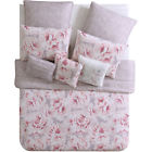 454323 Bedding Girls Pink Queen Comforter Set And Decorative Pillows