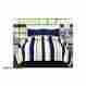 6119337355 455373 Madrid Baltic Linen Full Size Bedding In A Bag Set Comforter Sheets Shams 7 Pcs Blue Striped Muliti