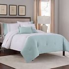 47703926 Keeco Embroidered Colorblock Comforter Set 081806391165