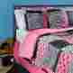 483233 Piece Pink With Leopard Zebra Mini Skulls Vdg Home Comforter Sets For Teen Girls Cute Kids Animal Print Bedding 0793945668069