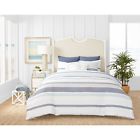 4894190063787 Coastal Living Ocean Stripe Piece Reversible Comforter Set