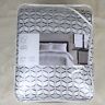 490601324962 Na Comforter Set Cream Clipped Geometric