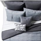 490602632776 Unbranded New Contemporary Piece Gray Stripe Roadtrip Comforter