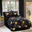 490743 Veratex Bedding Collection Comforter Set Queen Size Machine Washable Planet Design New 733281463317