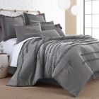 5038 Chezmoi Collection Luxurious 8 Piece Comforter Set Bedding King Size Bed In A Bag Gray Bedspread 645470135038