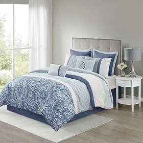 510 Design 022164131048 Luxe Quilted Comforter Set Modern Transitional All Season Down Altern