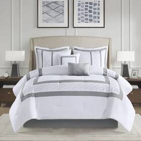 510 Design 022164174823 8 Piece Embroidered Comforter Set