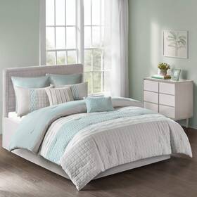 5ds10-0055 510 Design Cozy Comforter Set - Geometric Honeycomb All Season Down Alternative