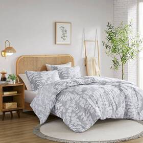 91910601 510 Design King/california King Aria Floral Print Reversible Comforter Set