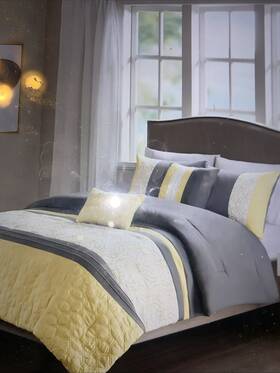 T4101154 510 Design Donnell Full/queen Embroidered 5 Piece Comforter Set