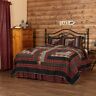 51714 Vhc Brands Rustic King Quilt Set Red Patchwork 840528181962
