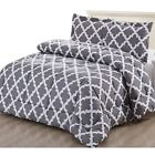 5953463 Utopia Bedding Goose Down Comforter Queen Grey Printed 804063904066