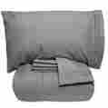 5pc-cmf-sht-gry-q Sweethomecollection Sweet Home Comforter Sets