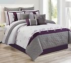 60876.7q.09 Safdie Comforter Adina Set Queen Plum 60971876097