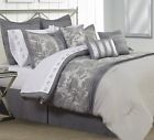 60881.7d.75 Safdie Comforter Set Vivante Full Grey 060971881558