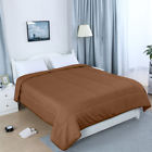 609876496445 Uxcell Piccocasa Down Alternative Comforter Polyester Coffee Color