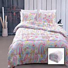 6213694633148 Bedding Pink Girls Comforter Set Pillow Sham Cotto