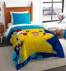 640052457768 Jay Franco Pokemon Pikachu Comforter Sheet Set New