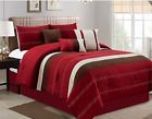 642709897767 Ecsa 7pc Comforter Burgundy