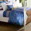 6502065646z6 Ralph Lauren Isla Belize Dot King Comforter Blue Cream Batik 886087140255