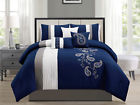 655881353402 Hg Station Aster Floral Paisley Scroll Comforter Curtain