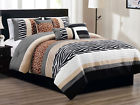 655881353679 Hg Station Chobe Zebra Giraffe Safari Comforter Set