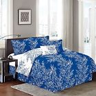 66333 Unbranded Royal Blue White Comforter